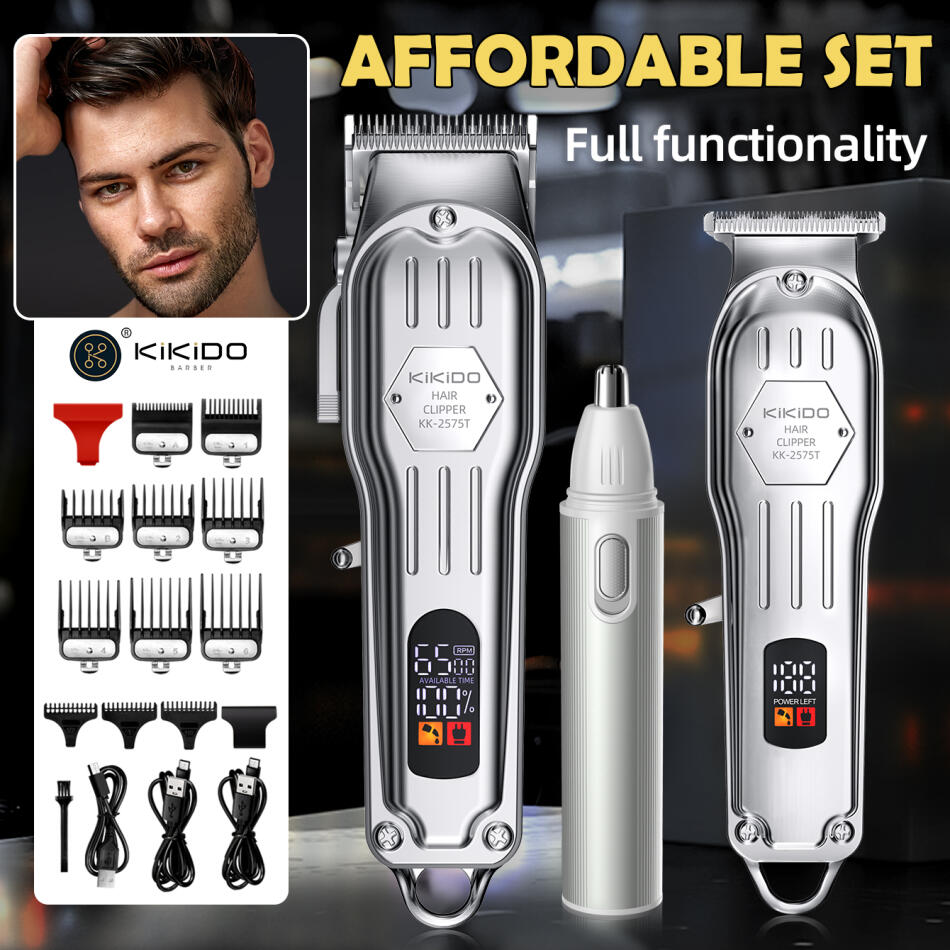 Men'S Grooming Room - 3-in-1 professioneller Haarschneider KIKIDO elektrischer Nasenhaarschneider