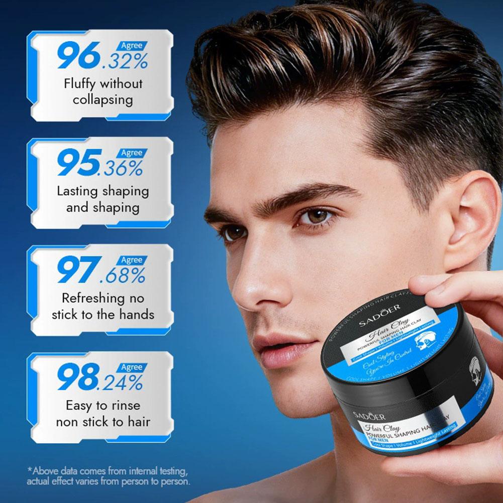 Men'S Grooming Wax - 100g Herren-Haarstyling-Tonpaste Starker Halt Matt-Finish Haarwachs