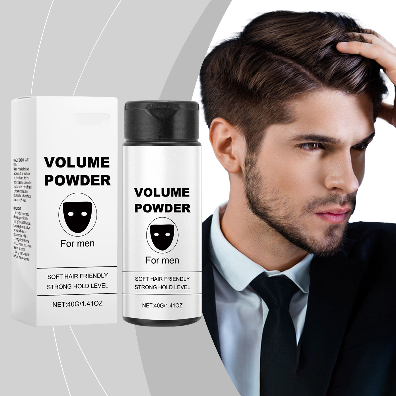 Men'S Grooming Wax - Volumen-Puder für Männer Starker Halt Texturierend
