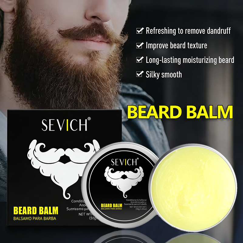 Men'S Grooming Wax - 30g Bartbalsam-Wachs, Bartpflegecreme, feuchtigkeitsspendend für das