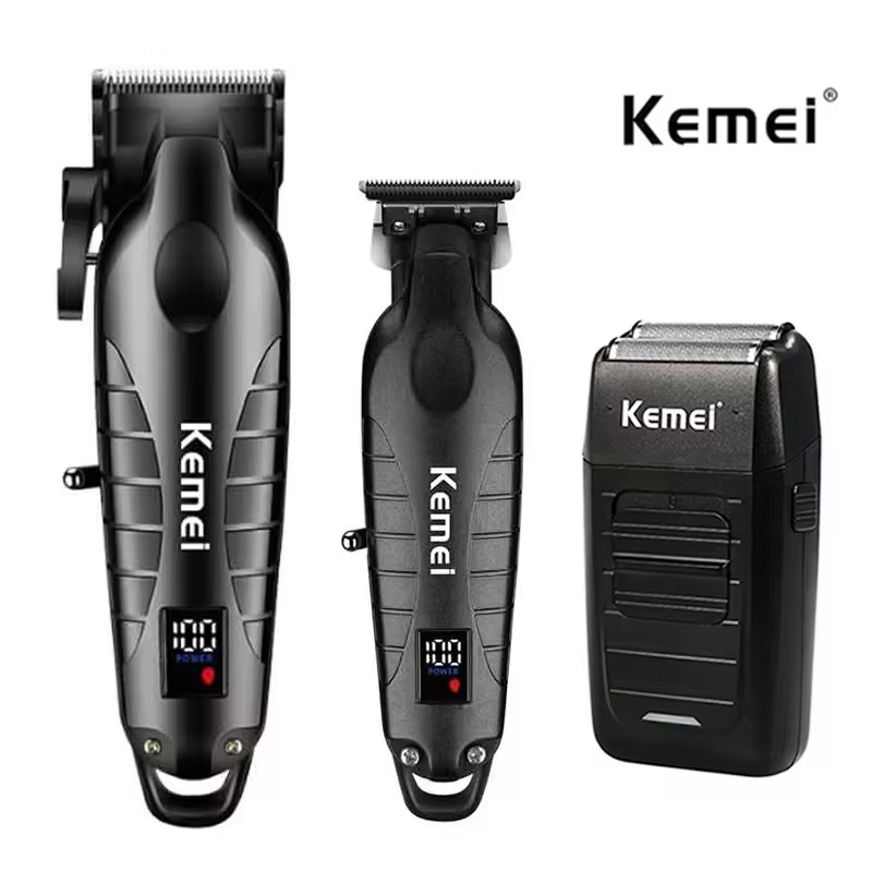 Men'S Grooming Room - Kemei Haarschneidemaschine-Set für Männer, Elektrorasierer, Haarschneider,