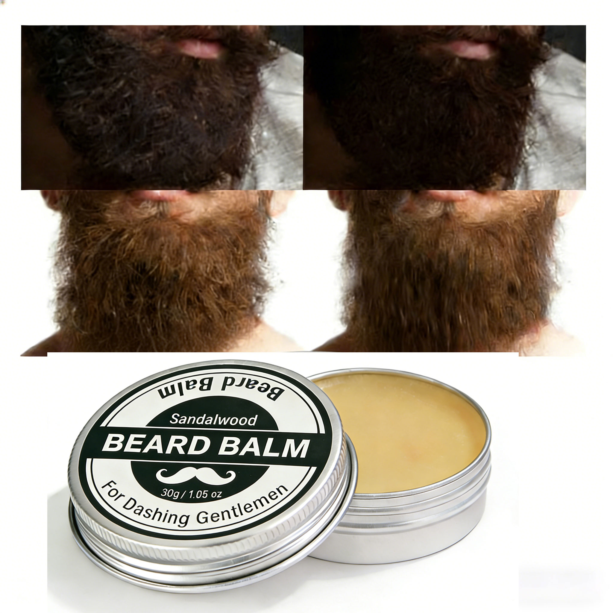Men'S Grooming Wax - Starkes Bartwachs 30g, Natürliche Formgebung, Matter