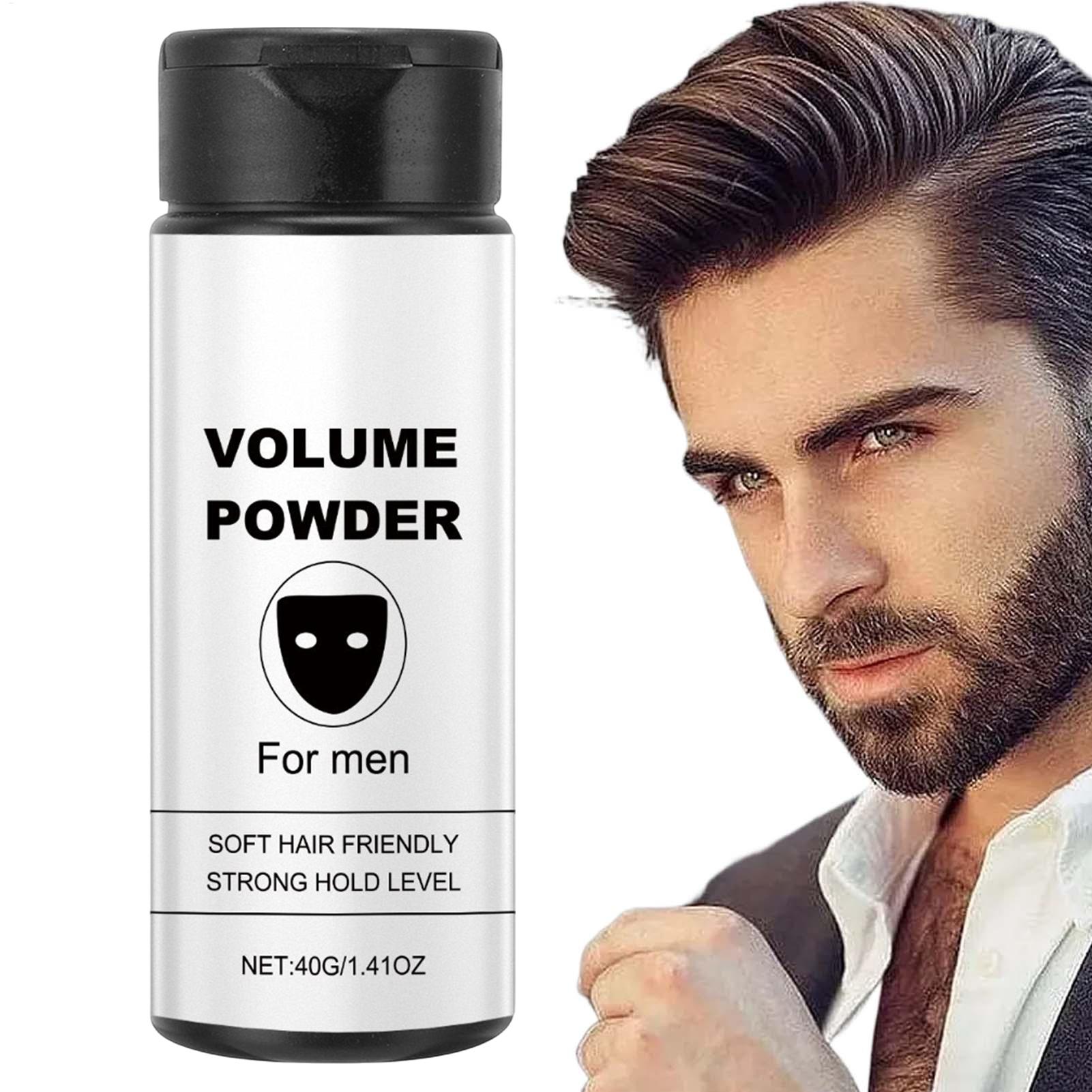 Men'S Grooming Wax - Texturpulver, voluminöses, texturierendes Herrenhaarpuder, tragbares Frisurvolumen,