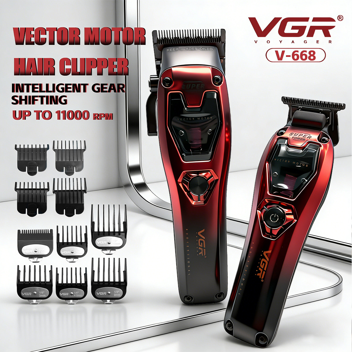 Men'S Grooming Room - VGR friseur maschine Haarschneidemaschine Professioneller Haarschneider