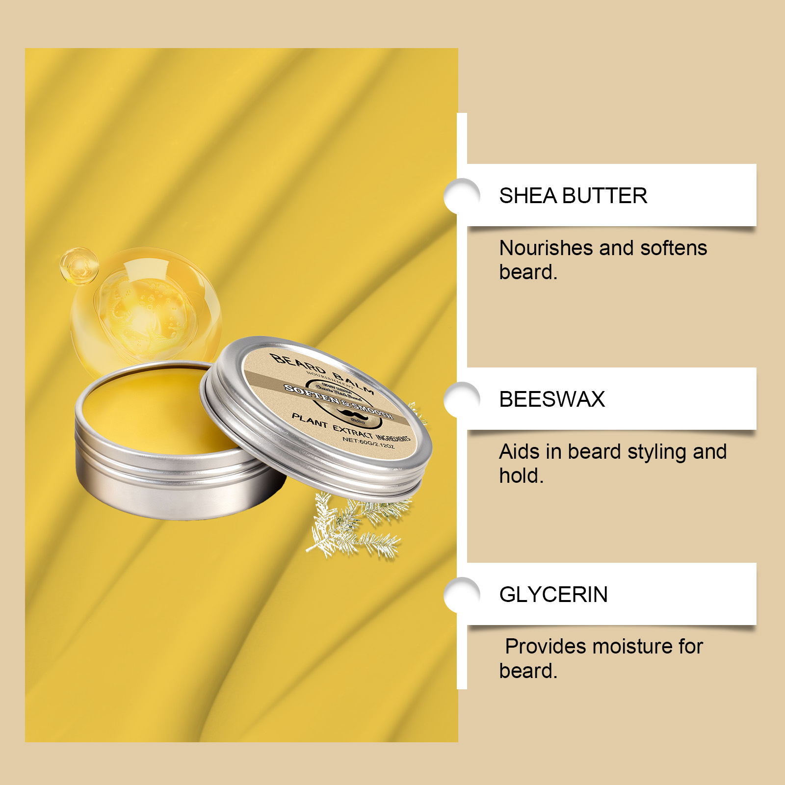 Herren Bartpflege-Wachs - Glat – Men'S Grooming Wax Bewertung und Preis