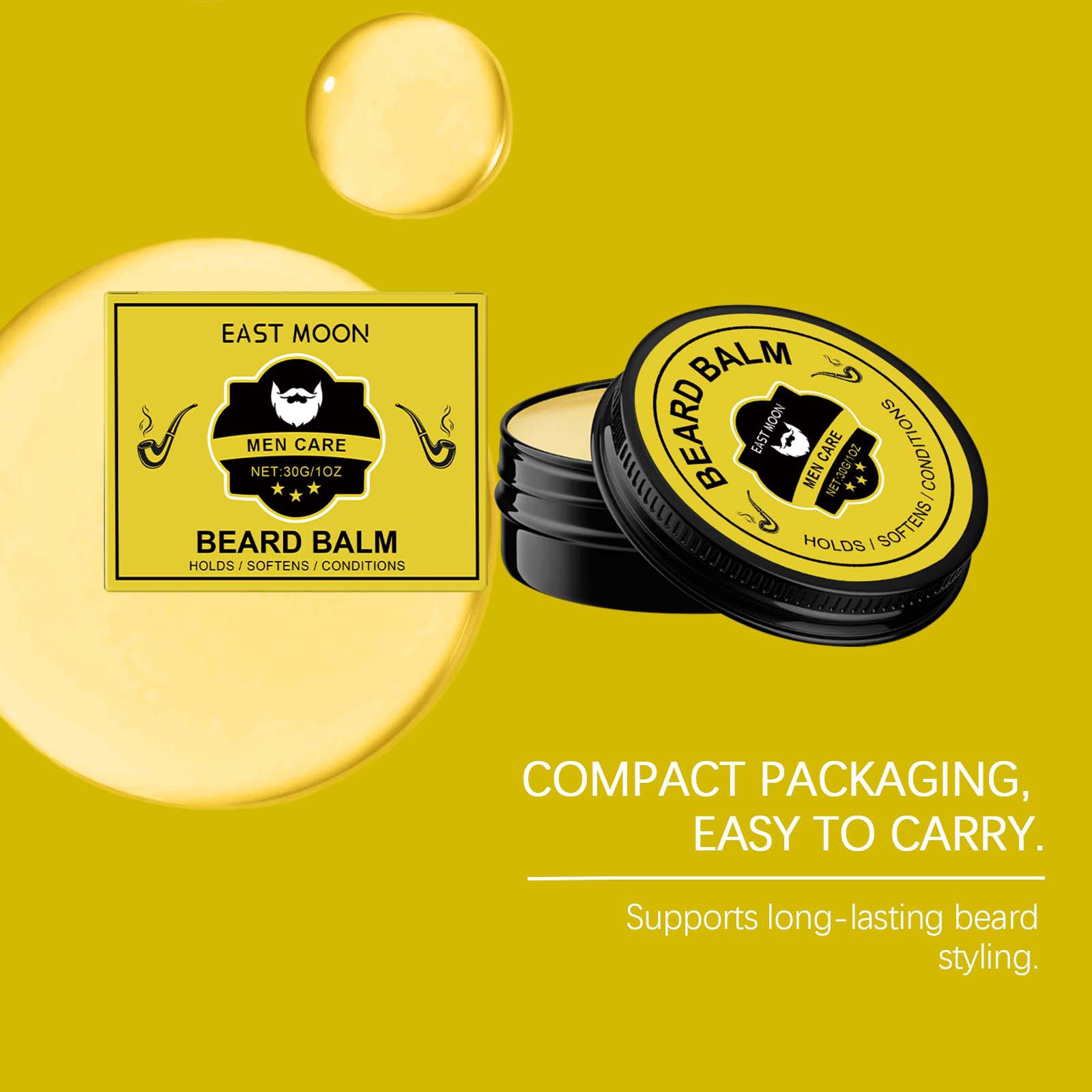 East Moon Bartpflegebalsam für – Men'S Grooming Wax Bewertung und Preis
