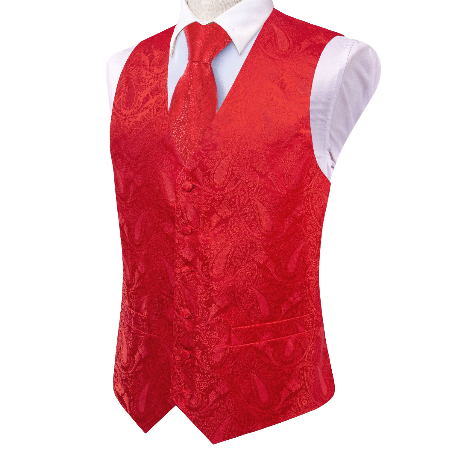Leuchtend rotes Paisley-Jacqua – Men'S Grooming Accessories Kit Bewertung und Preis