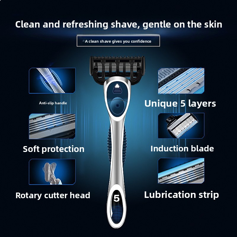 5-lagige manuelle Rasierklinge – Men'S Grooming Blade Bewertung und Preis